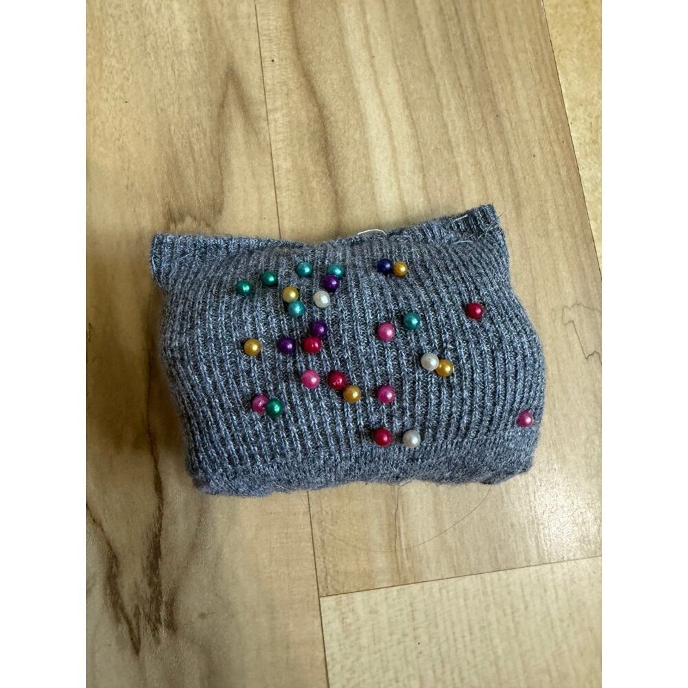 Gray fabric pin cushion